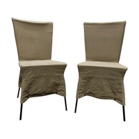 2 x Gerard van den Berg canvas dining chair
