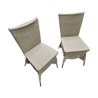 2 x Gerard van den Berg canvas dining chair