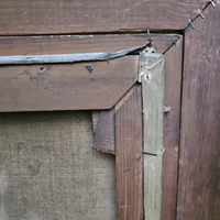 Jolie Laide / oil on canvas still life painting / religious iconography with everyday objects / 1930s / height 155 cm