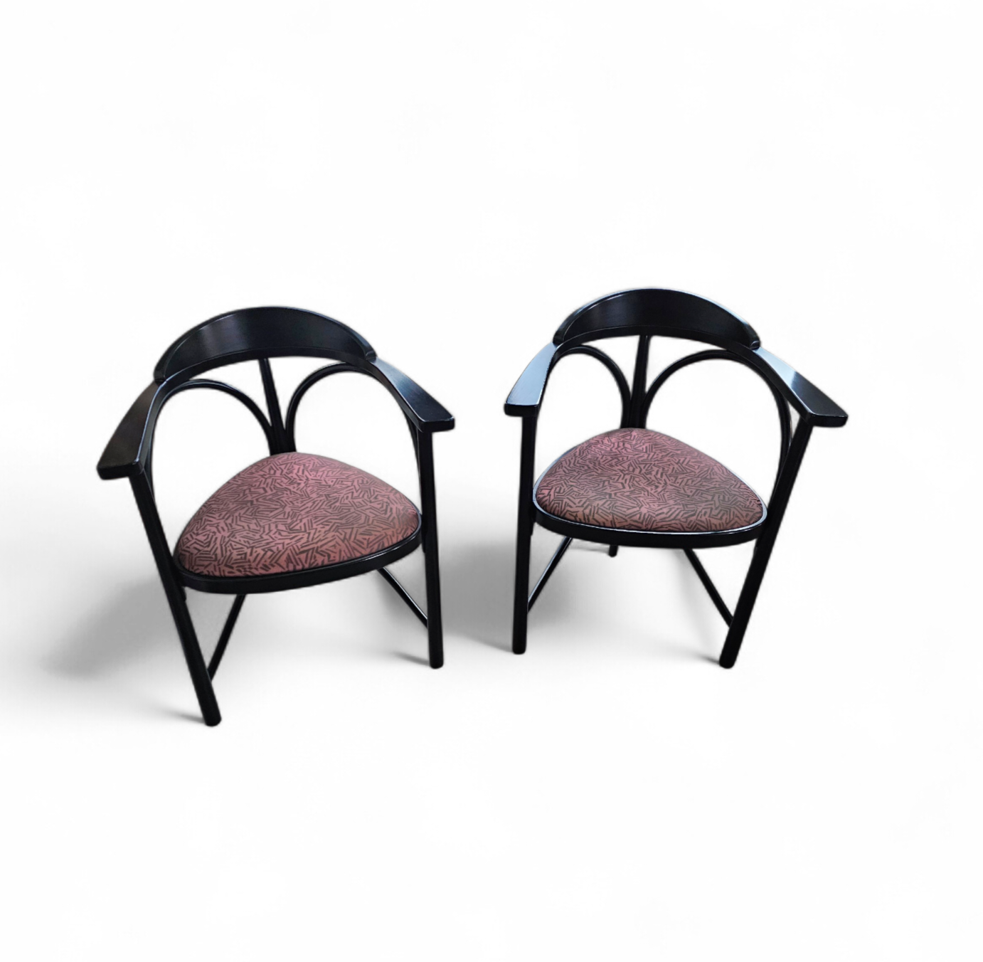 2 x Thonet triangle chair by Michael Thonet