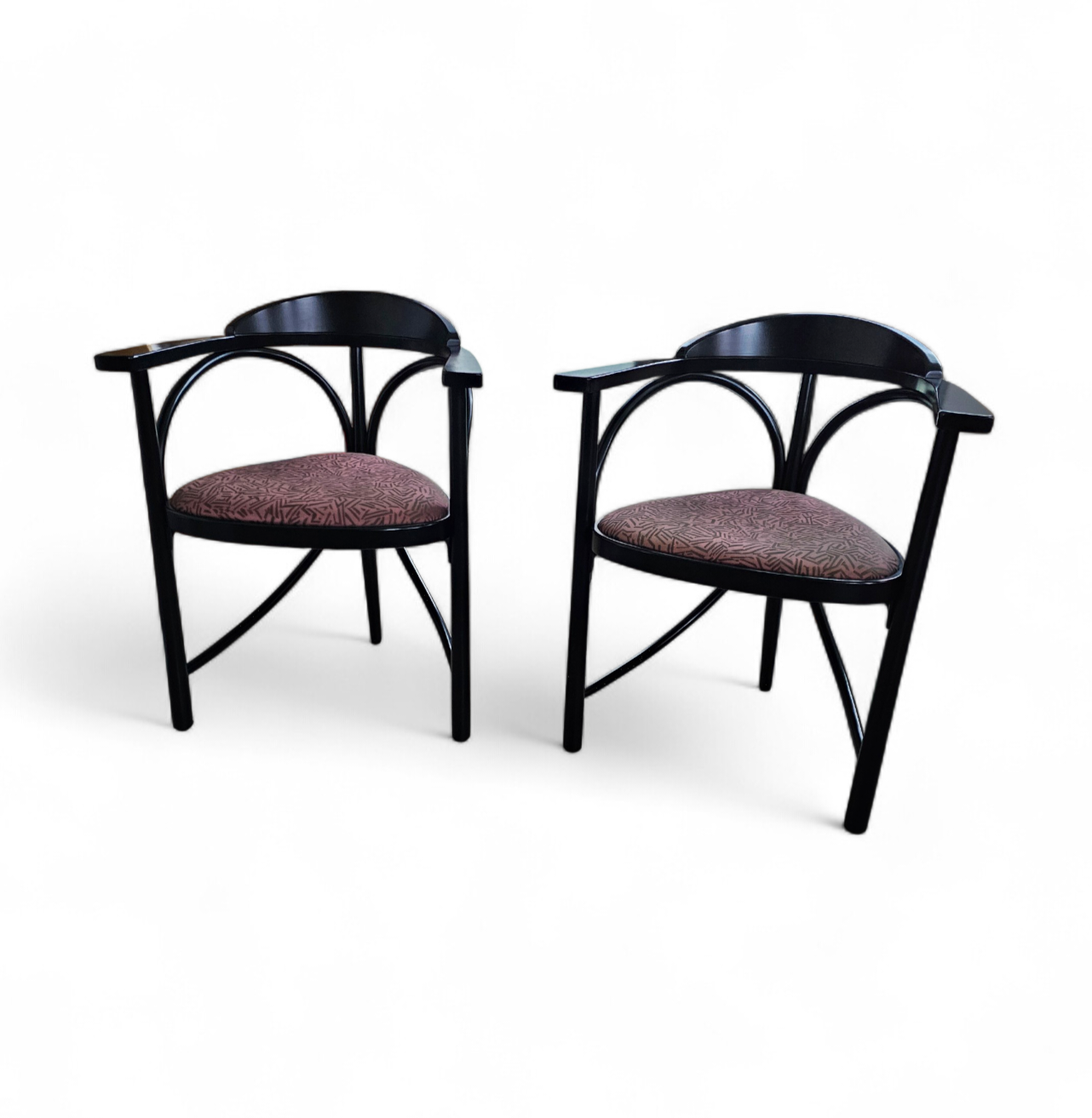 2 x Thonet triangle chair by Michael Thonet