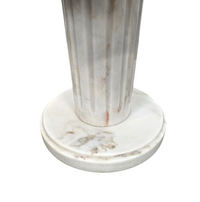 White drapery marble Italy / Neo Classic side / coffee table