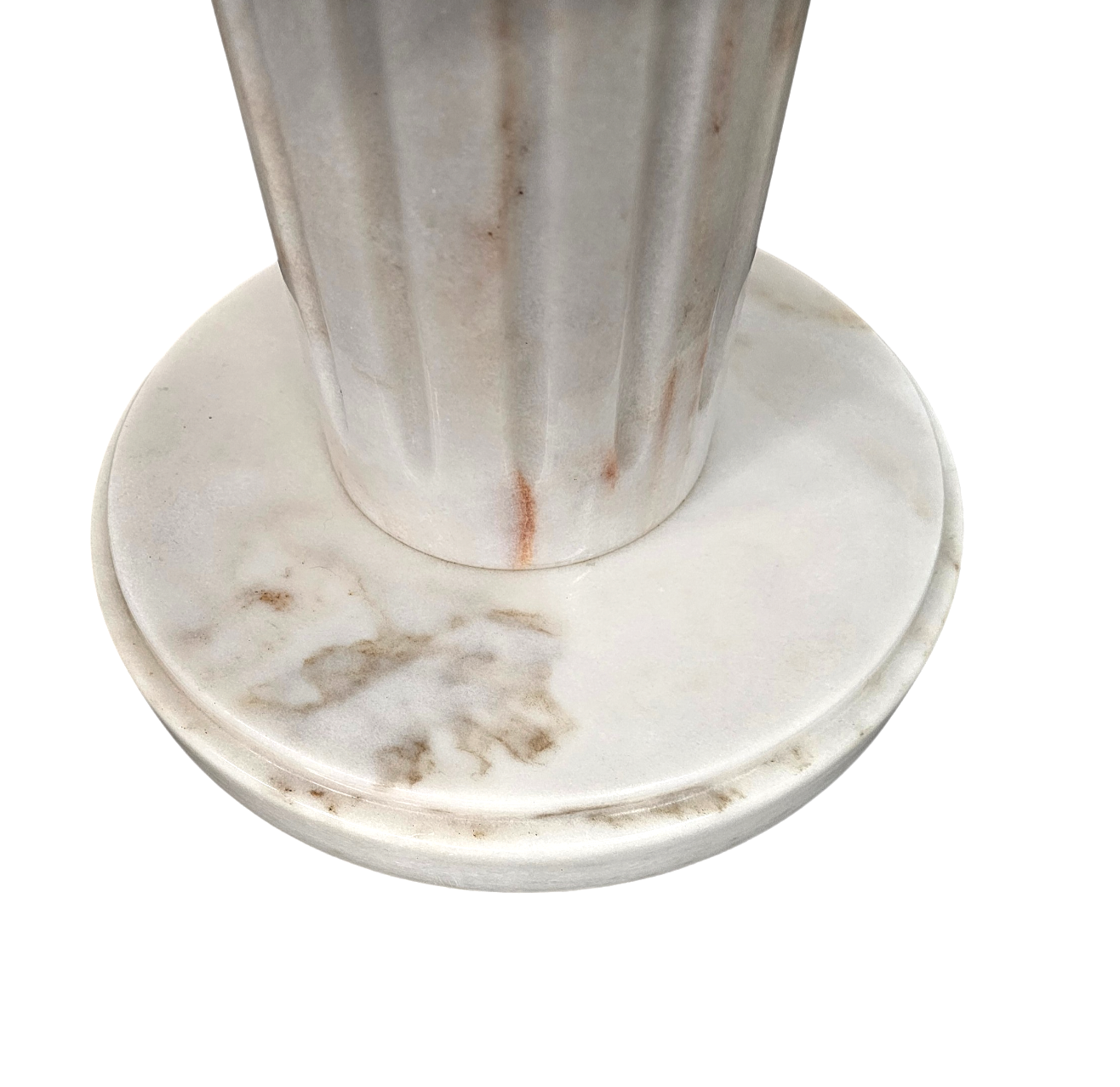 White drapery marble Italy / Neo Classic side / coffee table