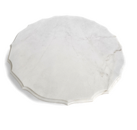 White drapery marble Italy / Neo Classic side / coffee table