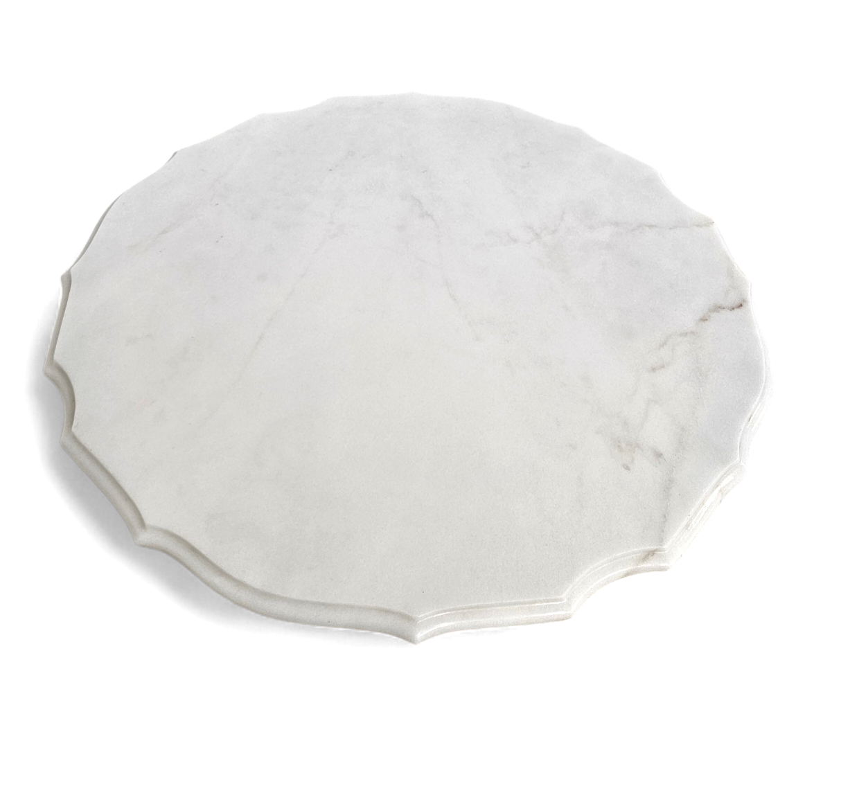 White drapery marble Italy / Neo Classic side / coffee table