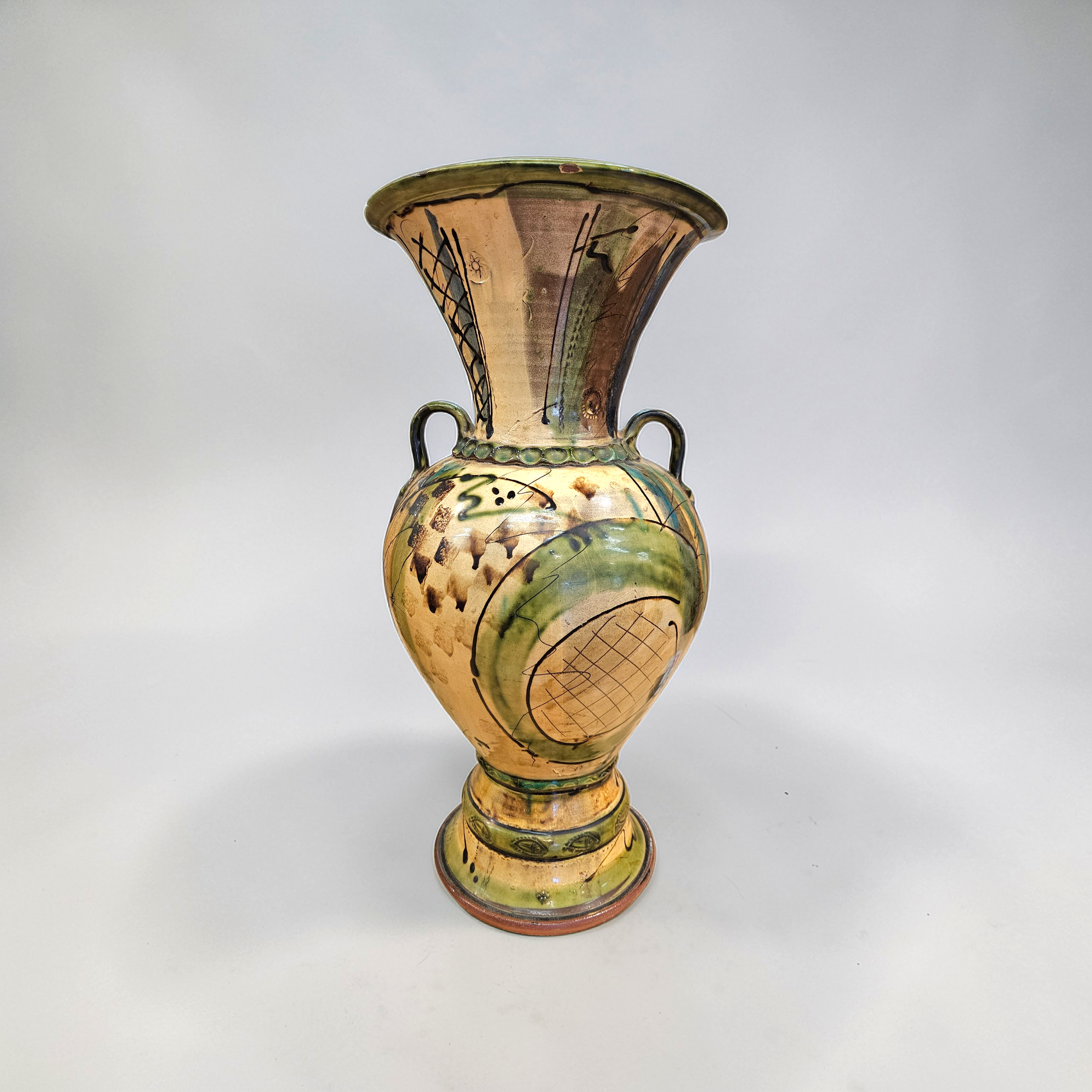 Large ceramic vase signed / Niek '94 / Niek Hoogland / 54 cm