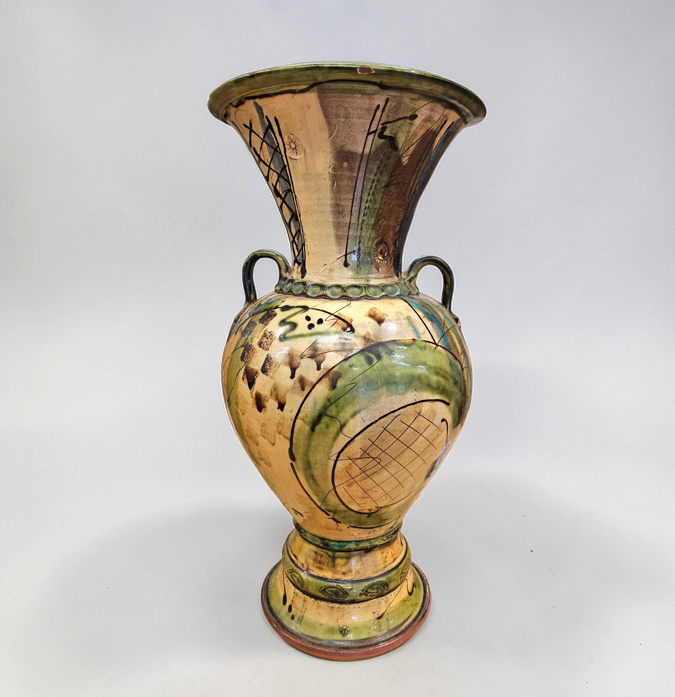 Large ceramic vase signed / Niek '94 / Niek Hoogland / 54 cm