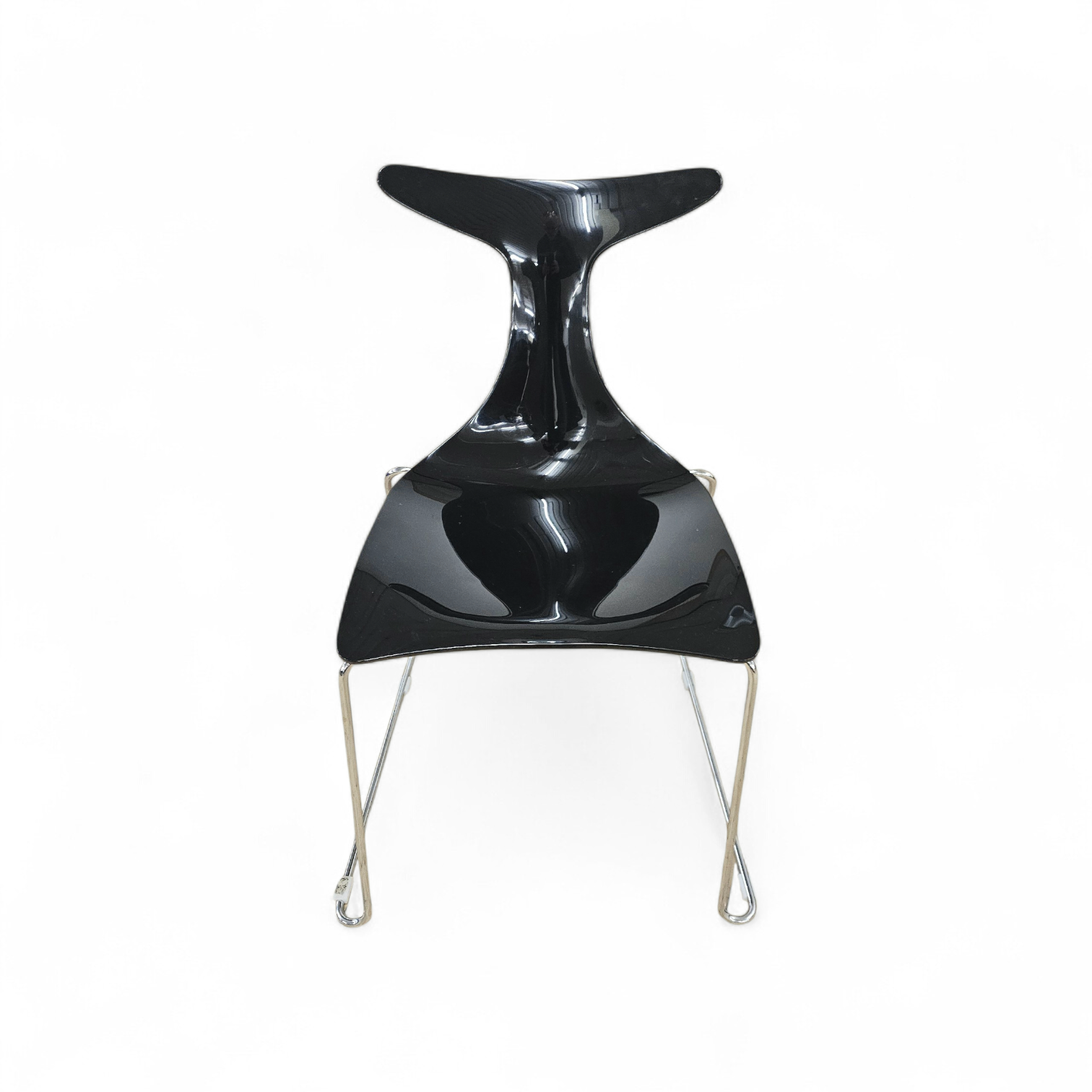 6 x Delfy chair by Gino Carollo for Ciacci Kreaty / Italy 1990s / 2 x red - 4 x black