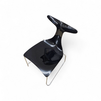 6 x Delfy chair by Gino Carollo for Ciacci Kreaty / Italy 1990s / 2 x red - 4 x black