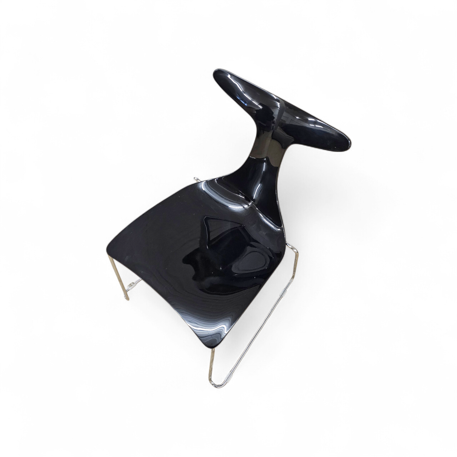 6 x Delfy chair by Gino Carollo for Ciacci Kreaty / Italy 1990s / 2 x red - 4 x black