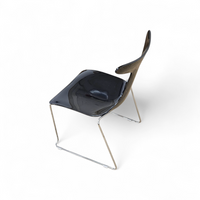 6 x Delfy chair by Gino Carollo for Ciacci Kreaty / Italy 1990s / 2 x red - 4 x black