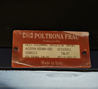 Poltrona Frau set / dark blue leather / Talus / sofa - chairs - / 3 seater / 2 x lounge chair