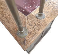 Victorian oak desk / Bin or Drawer Cup Pull by P. & F. Corbin  / 1920s