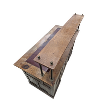 Victorian oak desk / Bin or Drawer Cup Pull by P. & F. Corbin  / 1920s