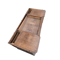 Victorian oak desk / Bin or Drawer Cup Pull by P. & F. Corbin  / 1920s