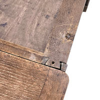 Victorian oak desk / Bin or Drawer Cup Pull by P. & F. Corbin  / 1920s