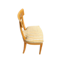 Matching cherry wood / Biedermeier chairs / sidetables set / tripot console table