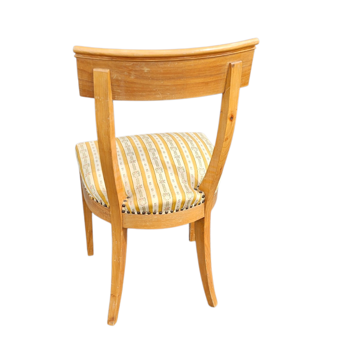 Matching cherry wood / Biedermeier chairs / sidetables set / tripot console table