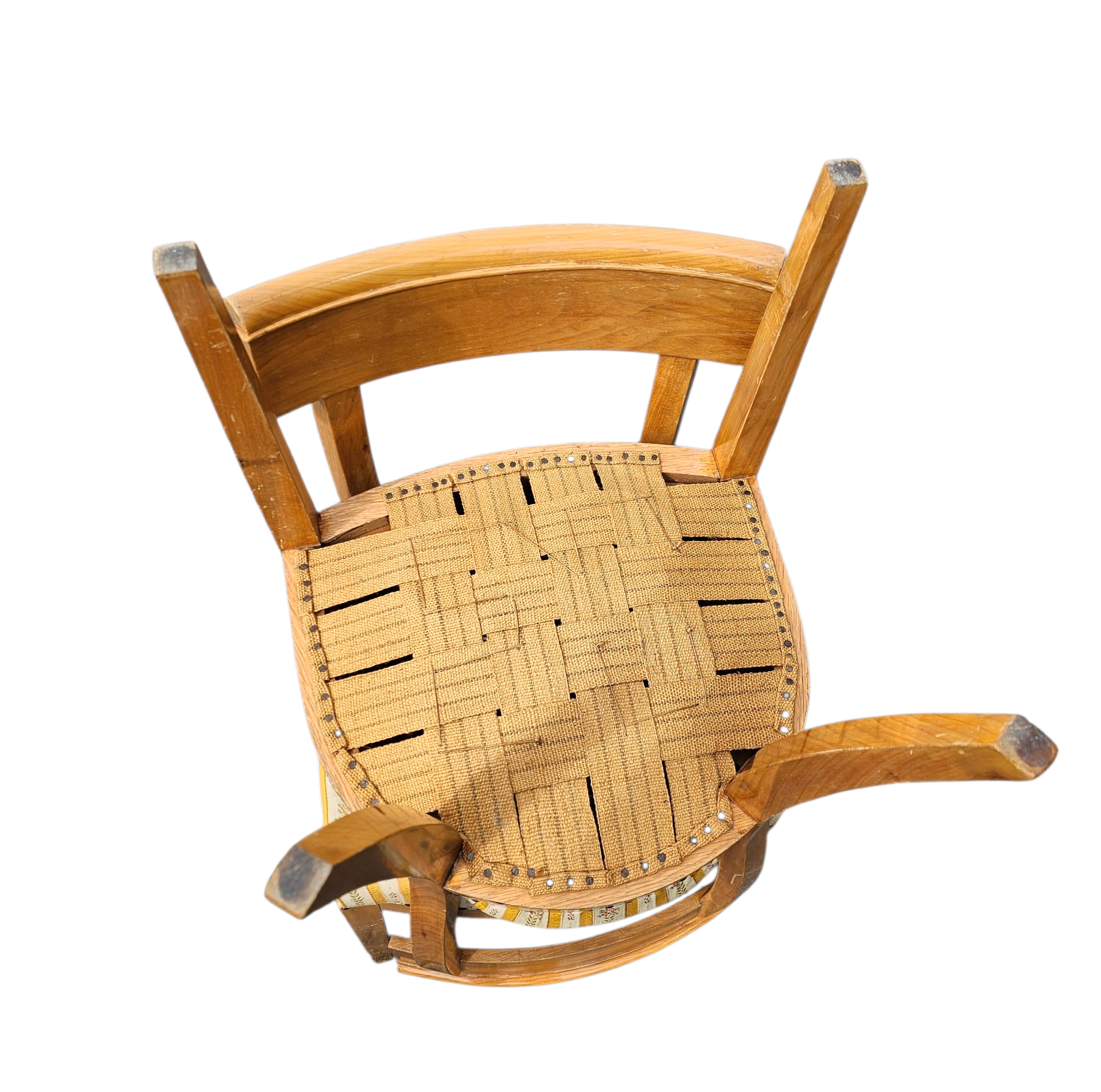 Matching cherry wood / Biedermeier chairs / sidetables set / tripot console table