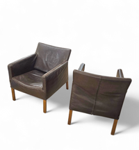 2 x Gerard van den Berg Coppola lounge chair with flexible backrest