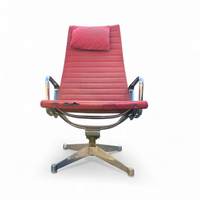 2 x early edition Ea 124 aluminum swivel armchair by charles & ray eames herman miller / tilt mechanism