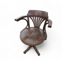 Viennese Secessionist / Art Nouveau  Style Bentwood Swivel Desk Chair 

Width 60 
Depth 55
Height 82 
Seat height 48 cm