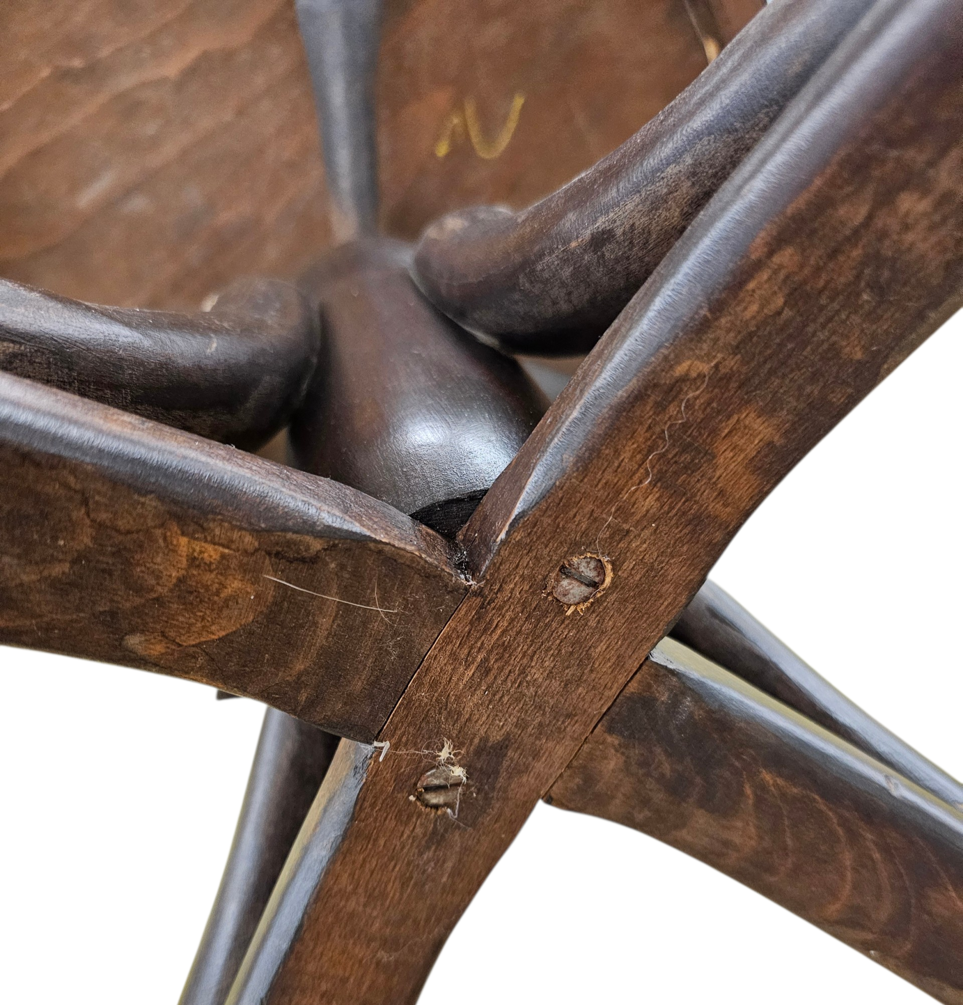 Viennese Secessionist / Art Nouveau  Style Bentwood Swivel Desk Chair 

Width 60 
Depth 55
Height 82 
Seat height 48 cm