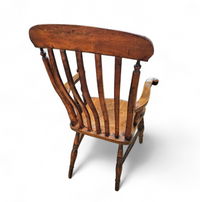 19th Century Elm country high slat back chair with a fabulous colour and patina