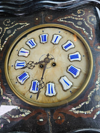 Oeil de boeuf clock / French 19th Century / Napoleon III Inlay Wall Clock