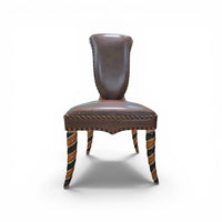 4 x Never Seen Before leather Chair / 1980s