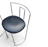 2 x Gaja stool by Kazuhide Takahama for  Simon Gavina / black leather