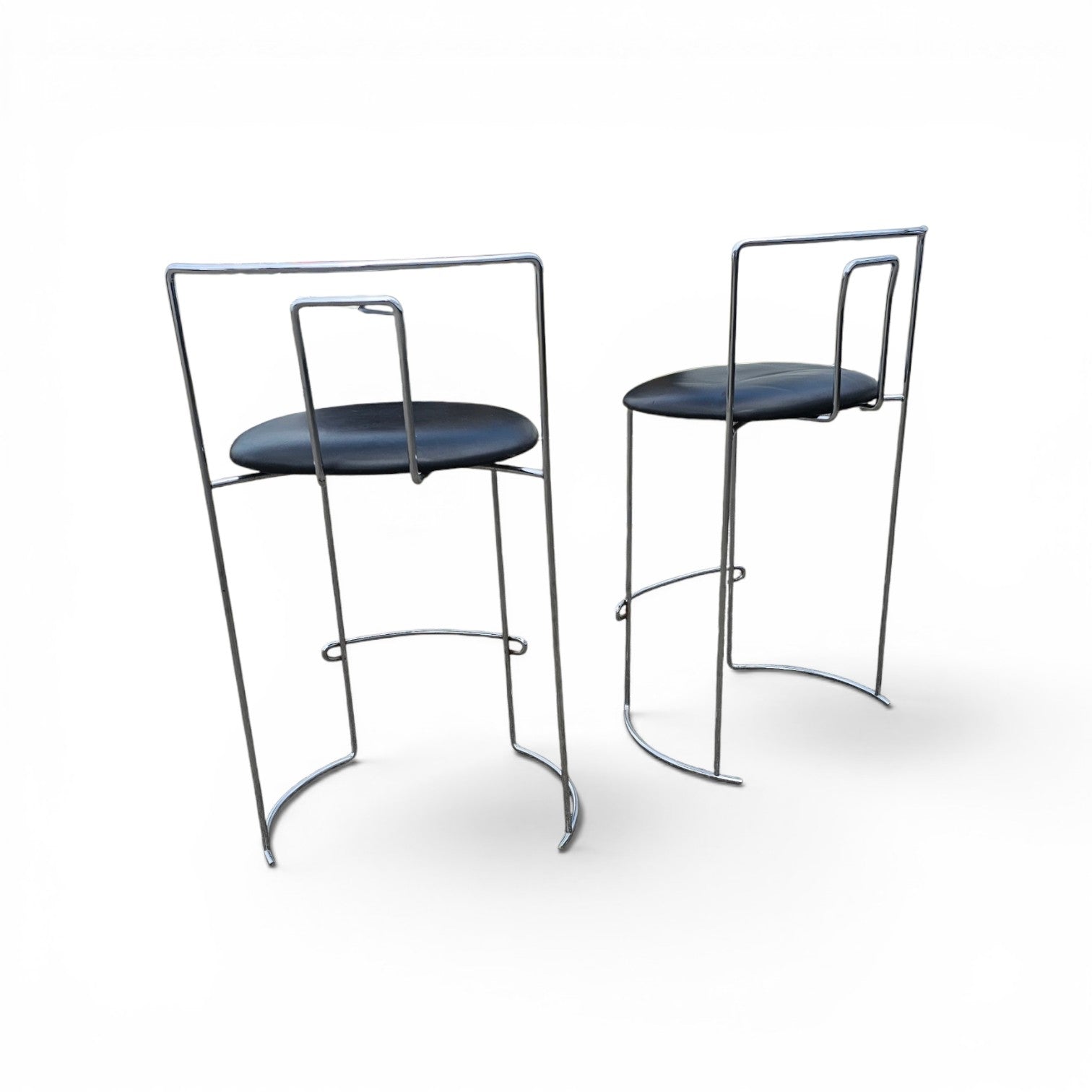 2 x Gaja stool by Kazuhide Takahama for  Simon Gavina / black leather