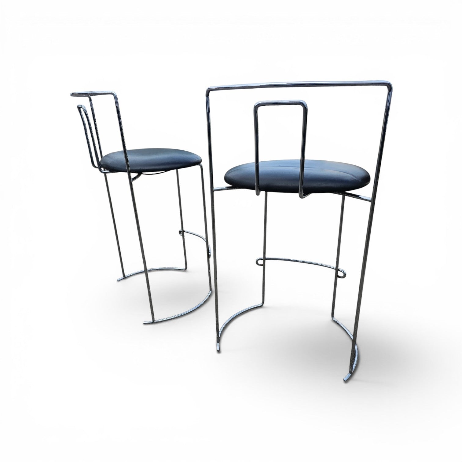 2 x Gaja stool by Kazuhide Takahama for  Simon Gavina / black leather