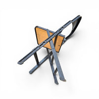 12 x Clarin Corporation folding chair / USA 1920s