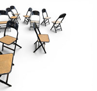 12 x Clarin Corporation folding chair / USA 1920s