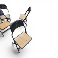 12 x Clarin Corporation folding chair / USA 1920s