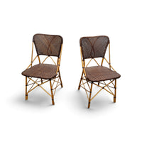 2 x Yamakawa CD-672 chair by Yuzuru Yamakawa / Yamakawa Rattan