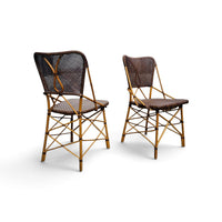 2 x Yamakawa CD-672 chair by Yuzuru Yamakawa / Yamakawa Rattan