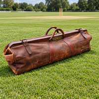 Antique English Leather Cricket Bag