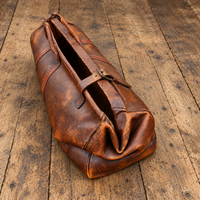Antique English Leather Cricket Bag