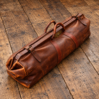Antique English Leather Cricket Bag