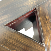 Mid-Century dining table and 3 x chairs by Silvio Coppola for Fratelli Montina Italy / 1970s