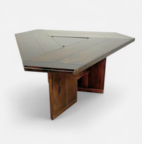 Mid-Century dining table and 3 x chairs by Silvio Coppola for Fratelli Montina Italy / 1970s