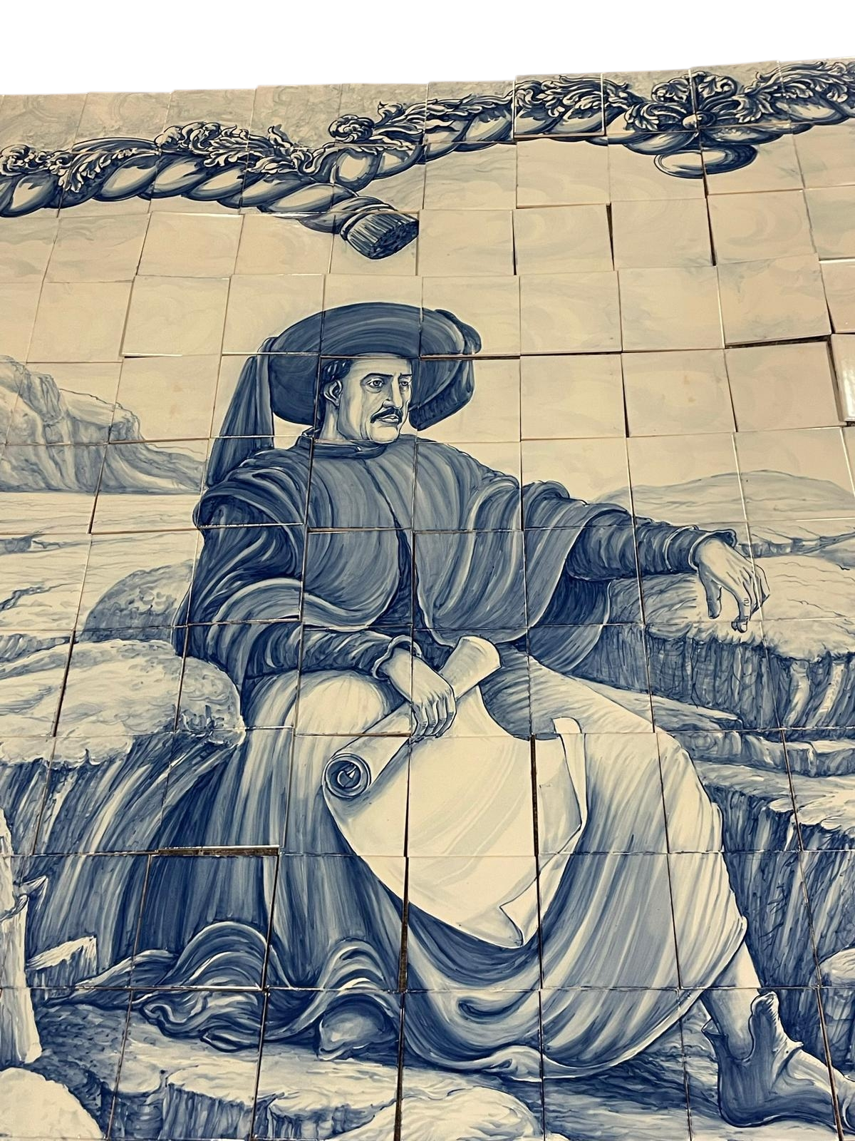 280 Hand painted Azulejos tiles / Henry the Navigator by C. Constantia / Jorge Gardoso 1996 / Portugal