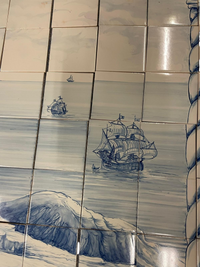 280 Hand painted Azulejos tiles / Henry the Navigator by C. Constantia / Jorge Gardoso 1996 / Portugal