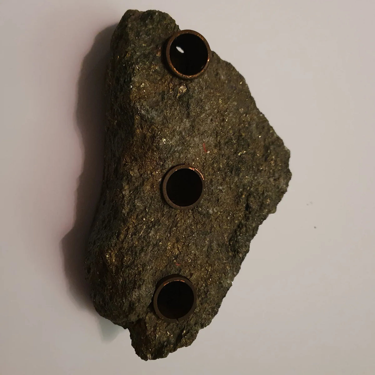 Vintage stone candleholder made by Saulo AS in Sulitjelma, Norway