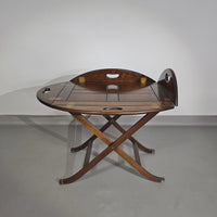 Victorian Foldable Serving / Budlers Tray / Side Table