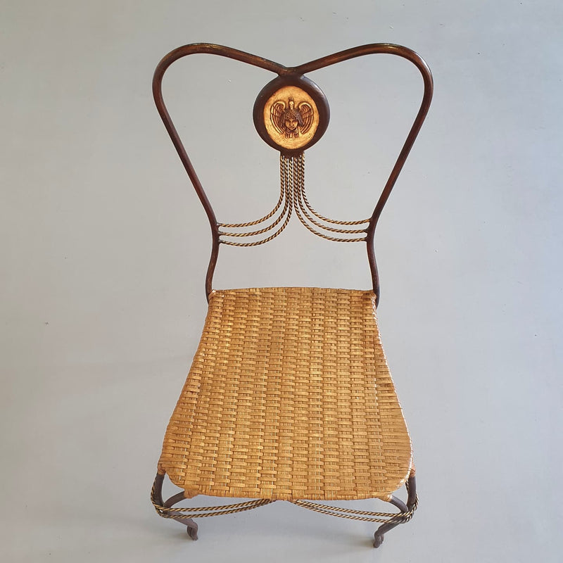 Medaillon tuinset smeedijzer Italië 1970
