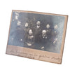 ANTIEKE EIKENBLAD GESNEDEN HOUTEN EIKEL FOTOLIJST / FAMILIEFOTO 1916