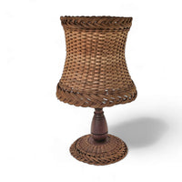 Scandinavische rotan/rieten tafellamp